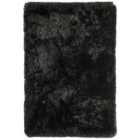 Asiatic Plush Shaggy Rug, 120 x 170cm - Black