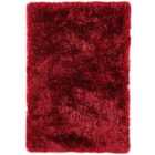 Asiatic Plush Shaggy Rug, 70 x 140cm - Red