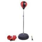 HOMCOM Adjust Kids Training Boxing Punching Ball Bag Boxing Punching With Gloves