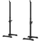 HOMCOM Power Rack Holder Weights Bar Barbell Squat Stands Spotter Gym Workout