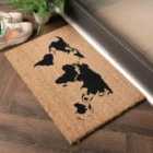 World Map Doormat