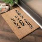 Knock Knock It's Gin O'clock Doormat