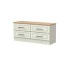 Ready Assembled Trent 4 Drawer Bed Box Kaschmir Ash/Oak