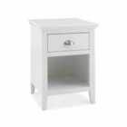 Norfolk White 1 Drawer Nightstand