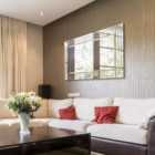 MirrorOutlet Milton All Glass Bevelled Square Corner Large Dress Mirror 120 X 80 Cm