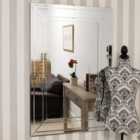 MirrorOutlet Langley All Glass Modern Bevelled Large Dress Mirror 120 X 80 Cm