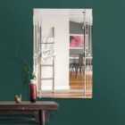 MirrorOutlet Milton Bevelled Square Corner Wall Mirror