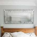 MirrorOutlet Starburst All Glass Stylised Full Length Dress Mirror 170 X 79 Cm