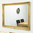 MirrorOutlet Buxton Gold Large Leaner Mirror 140 X 109 Cm