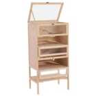 PawHut Wooden Hamster Cage For Mouse & Rodent & Small Pets - Brown