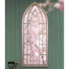MirrorOutlet Somerley Gothic Arch Large Garden Mirror 150 X 61 Cm