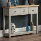 Arlington 3 Drawer Console Table Grey