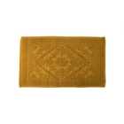 Country House Jacquard Cotton Bath Mat -turmeric