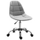 Vinsetto Ergonomic Office Chair With Adjustable Height For Home Office Grey
