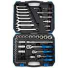 Draper 1/4", 3/8" And 1/2" Square Drive Metric Tool Kit (75 Piece)