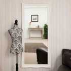Hamilton White Shabby Chic Design Large Dress Mirror 165 x 75cm