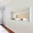 Circuitt 4mm Sheet Mirror Glass Polished Edges With 4 Holes 140 x 90cm