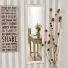 Fraser White Beaded Dress Mirror 122 x 41cm