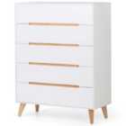 Julian Bowen Alicia 5 Drawer Chest Of Drawers