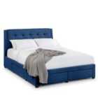 Julian Bowen Fullerton 4 Drawer Bed Super King Blue Linen