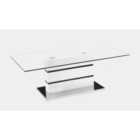 Yoki Glass Coffee Table White And Black