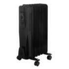 Oil Filled Radiator - 1500W - Black