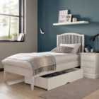 Rigby White 90cm Single Slatted Bedstead