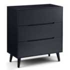 Julian Bowen Alicia 3 Drawer Chest Anthracite