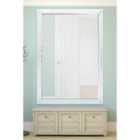 MirrorOutlet Fenton Vintage White Antique Design Large Leaner Mirror 5Ft7 X 3Ft7 172 X 111Cm