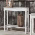 Elizabeth White Pine Wood Oblong Console K/D