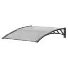 Outsunny Door Canopy Awning Outdoor Window Rain Shelter For Door 100 X 80Cm