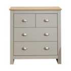 Lancaster Two and Two Drawer Chest Grey