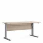 Furniture To Go Prima Desk 150 cm In Oak Electric Controled Height - Silver