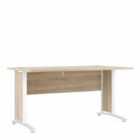 Furniture To Go Prima Desk 150 Cm In Oak Effect With White Legs