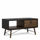 Furniture To Go Ry Coffee Table With 1 Drawer Matt Black Walnut