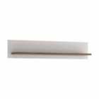 Furniture To Go Toronto 125 Cm Wall Shelf In White And Oak Effect