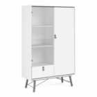 Furniture To Go Ry China Cabinet 1 Door/1 Glass Door/1 Drawer - White