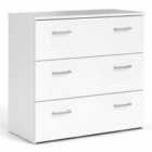 Furniture To Go Space Chest Of 3 Drawers In White