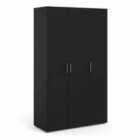 Furniture To Go Pepe Wardrobe With 3 Doors In Black