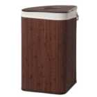 Premier Housewares Kankyo Bamboo Laundry Hamper - Dark Brown