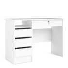 Furniture To Go Function Plus Desk (3+1) Handle Free Drawer In White