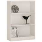 Furniture To Go 4 You Medium Wide Bookcase In Pearl White