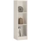 Furniture To Go 4 You Medium Narrow Bookcase In Pearl White