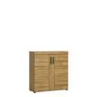 Furniture To Go Cortina 2 Door Shoe Cabinet In Grandson Oak Effect