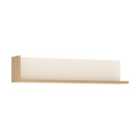 Furniture To Go Lyon 120Cm Wall Shelf In Riviera Oak Effect/White