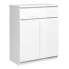 Furniture To Go Naia Sideboard 1 Drawer 2 Doors In White High Gloss