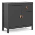 Furniture To Go Barcelona Sideboard 2 Doors + 1 Drawer In Matt Black