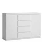 Furniture To Go Fribo 2 Door 4 Drawer Sideboard In White