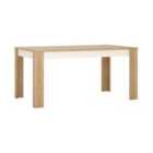 Furniture To Go Lyon Large Extending Dining Table 160/200 Cm In Riviera Oak Effect/White High Gloss
