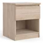 Furniture To Go Naia Bedside 1 Drawer 1 Shelf In Jackson Hickory Oak Effect